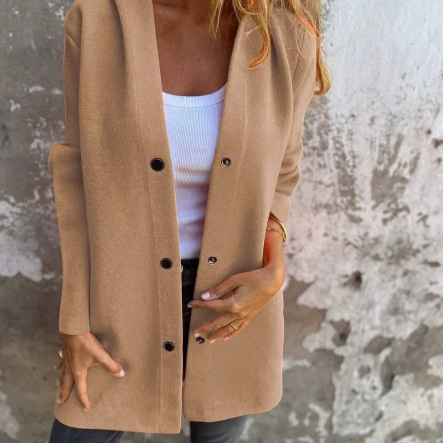 The Alvionne – Buttoned Hooded Cardigan