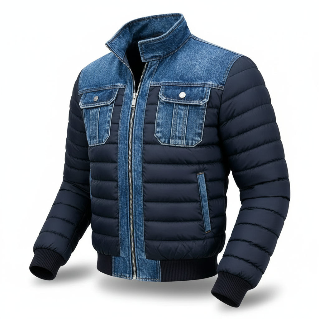 The Denvault – Hybrid Quilted Denim Jacket