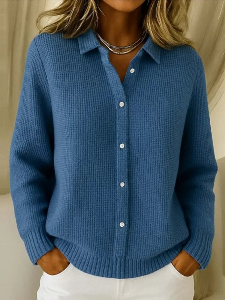 The Arvelyn – Buttoned Soft Knit Sweater