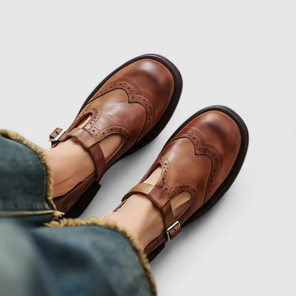 The Lioraé – Leather Mary Janes