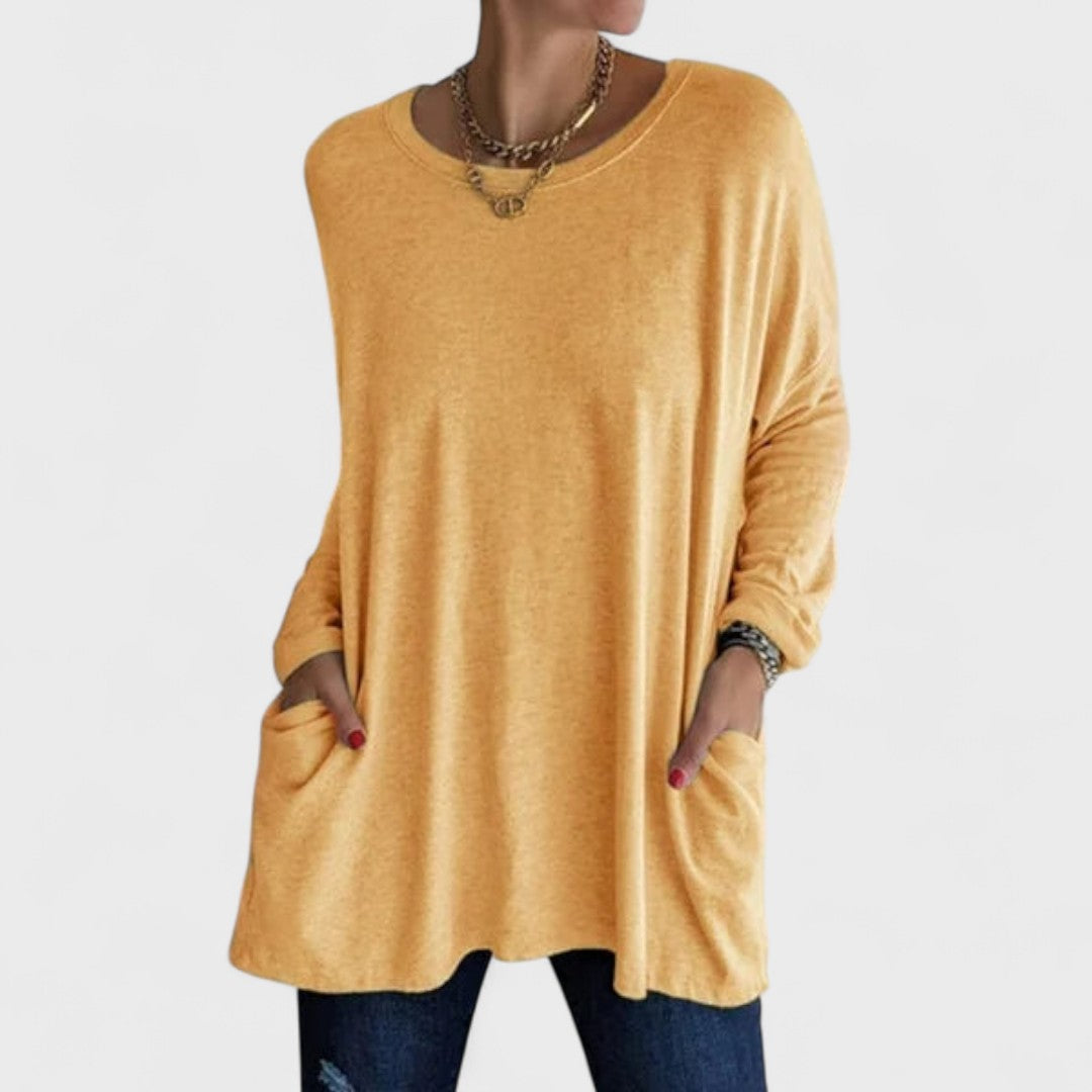 The Arsolene – Soft Relaxed Long-Sleeve Top