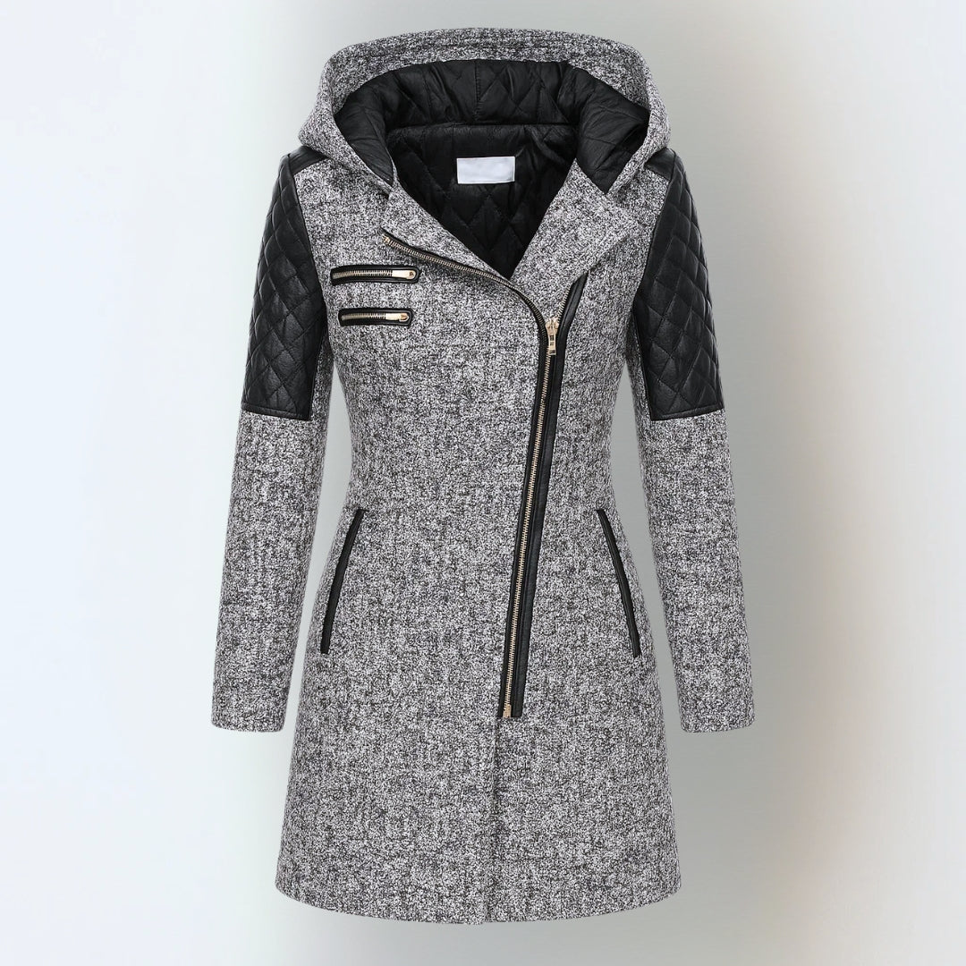 The Selvianne – Wool-Blend Hooded Winter Coat