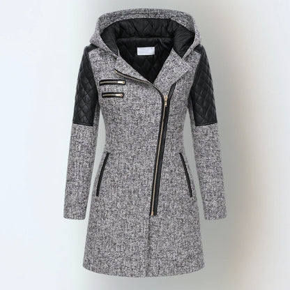 The Selvianne – Wool-Blend Hooded Winter Coat