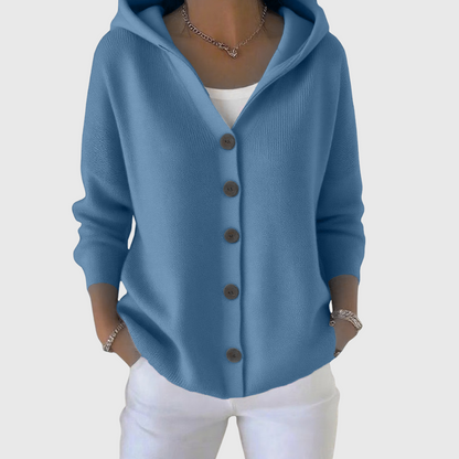 The Arvoline – Elegant Hooded Cardigan