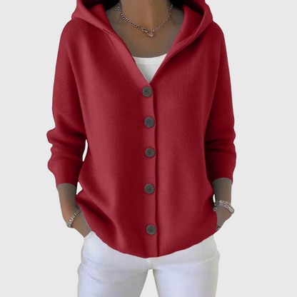 The Arvoline – Elegant Hooded Cardigan