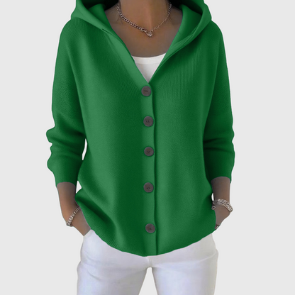 The Arvoline – Elegant Hooded Cardigan
