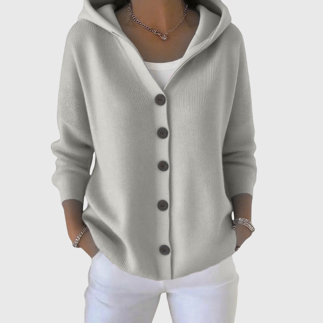 The Arvoline – Elegant Hooded Cardigan