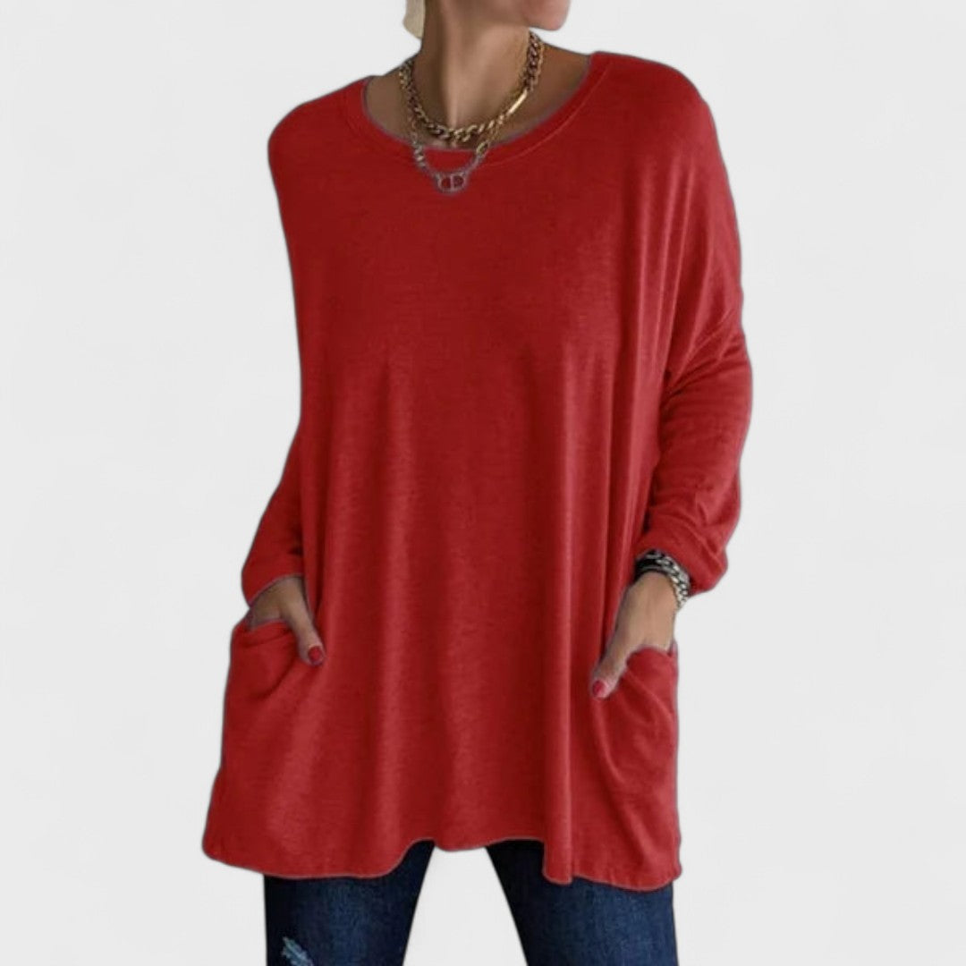 The Arsolene – Soft Relaxed Long-Sleeve Top