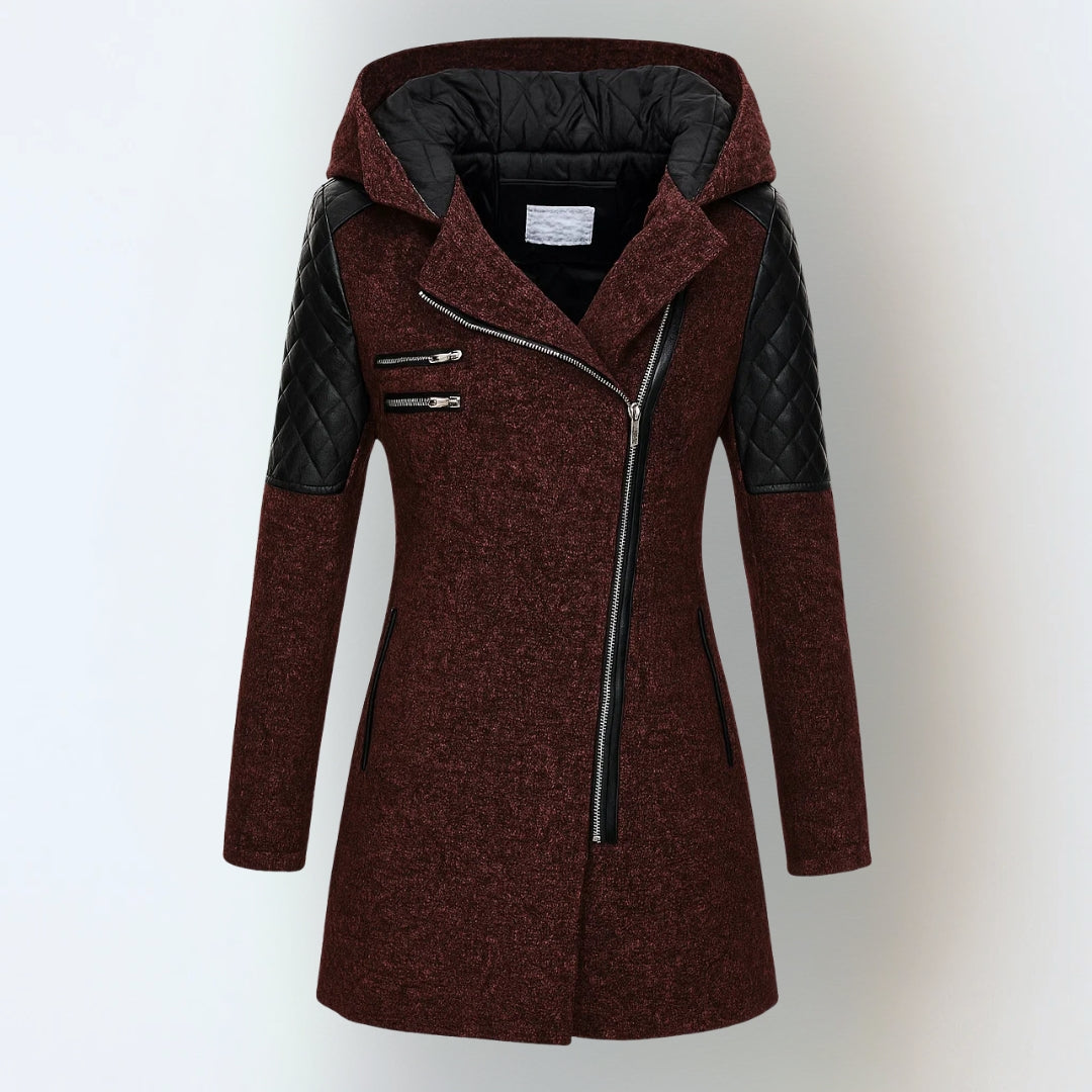 The Selvianne – Wool-Blend Hooded Winter Coat