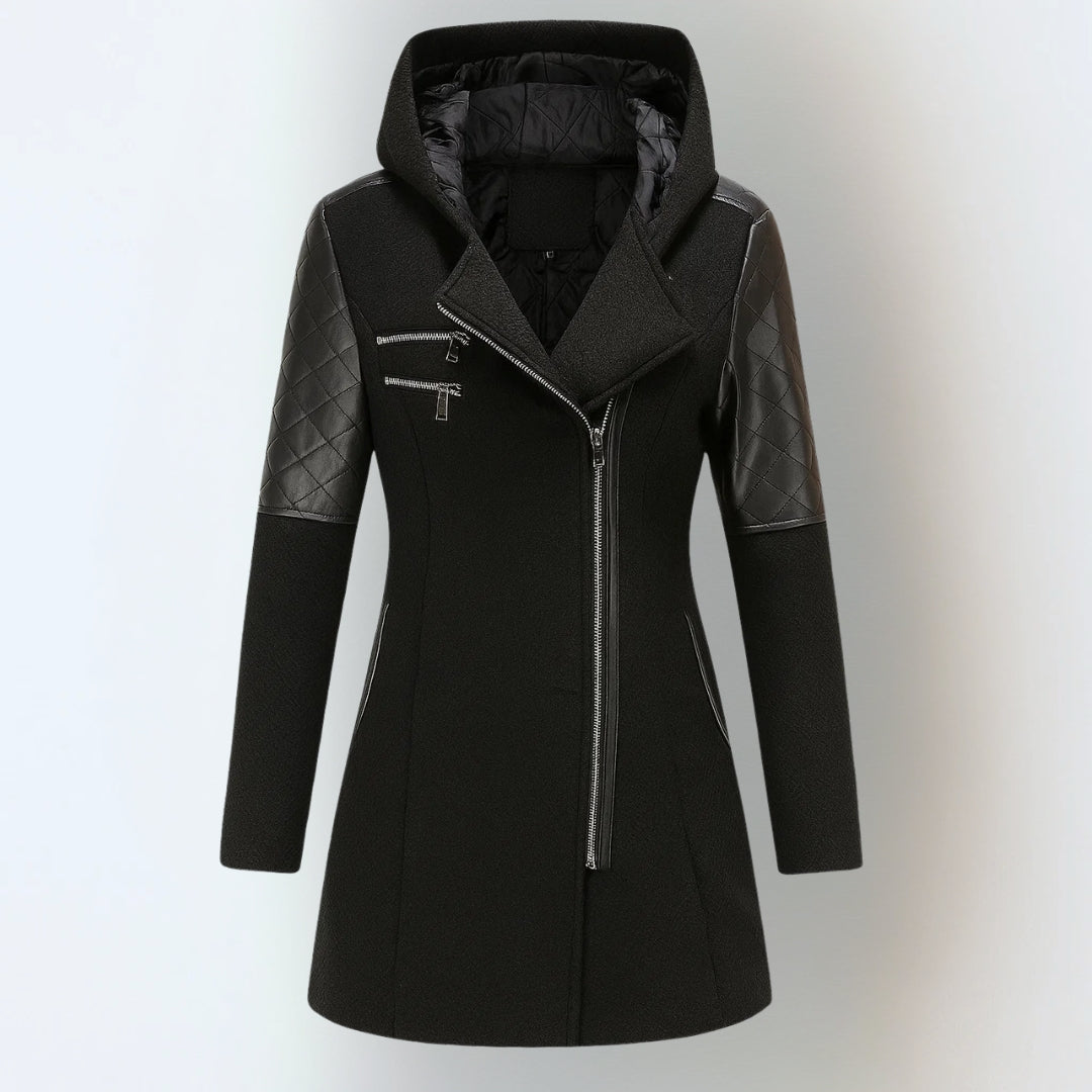 The Selvianne – Wool-Blend Hooded Winter Coat