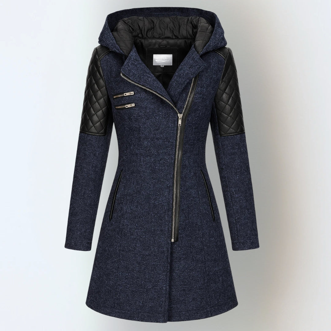 The Selvianne – Wool-Blend Hooded Winter Coat