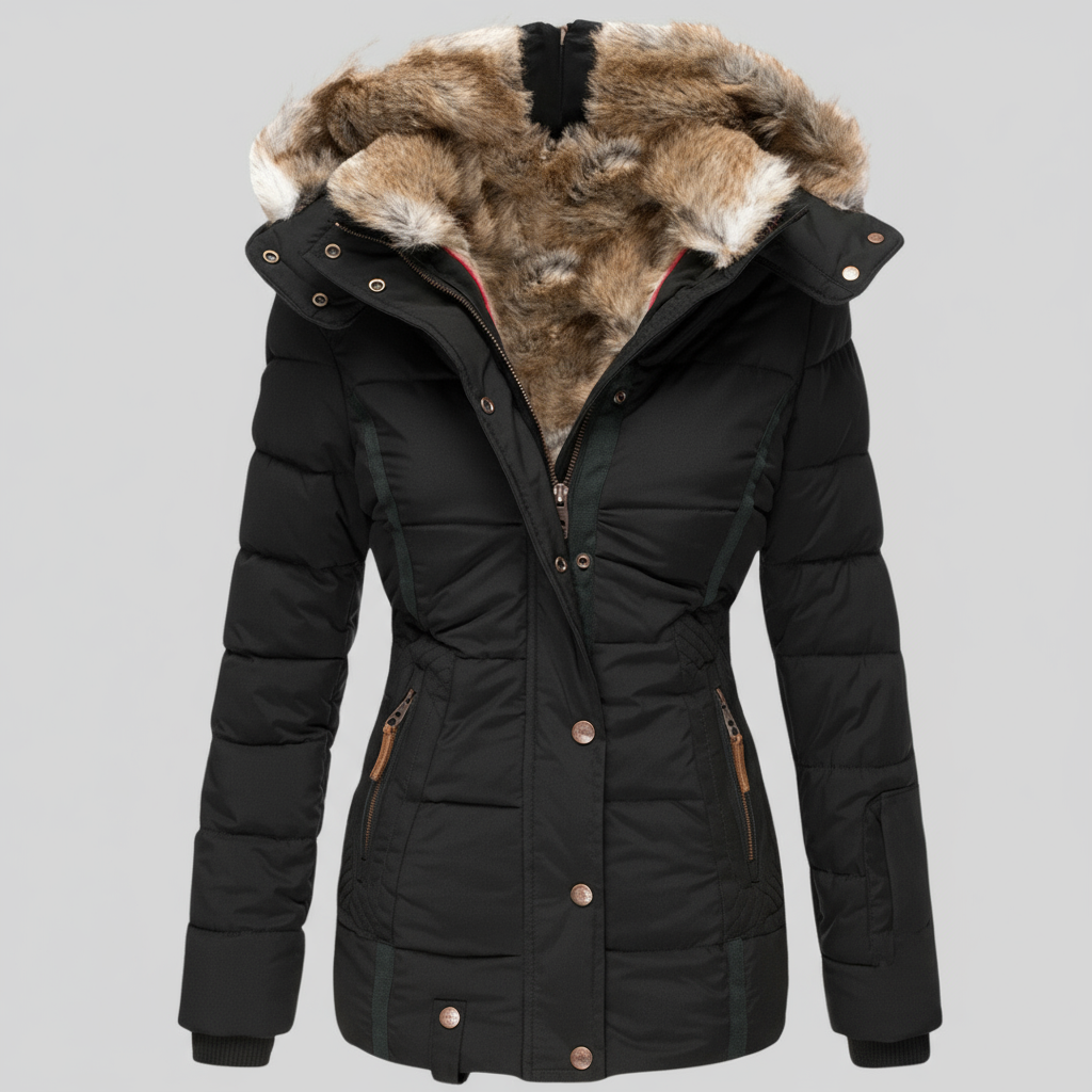 The Elvoria – Luxe Fur-Lined Winter Jacket