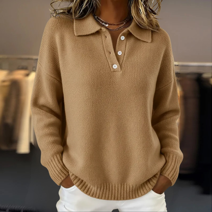 The Norlienne – Luxery Knit Polo Sweater
