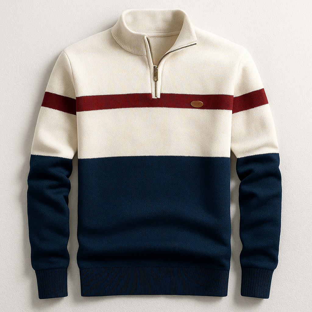 The Calderon – Heritage Quarter-Zip Sweater