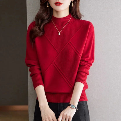 The Alveryn – Soft Cashmere Mock-Neck Sweater