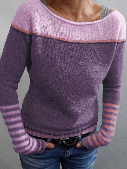 The Marivelleis – Soft Striped Cashmere-Blend Sweater