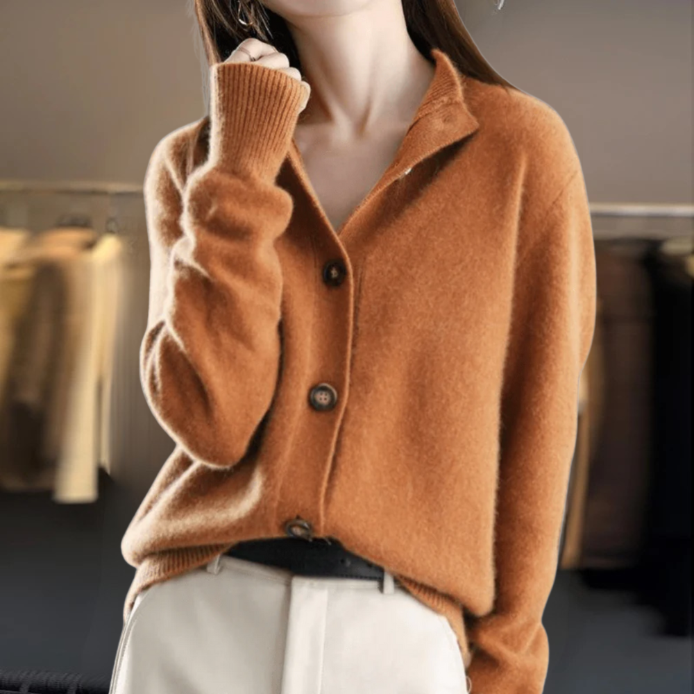 The Aurélise – Luxe Cashmere Blend Cardigan