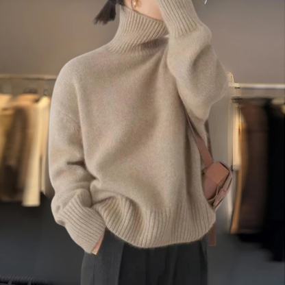 The Aurellane – Luxe Cashmere Turtleneck Sweater