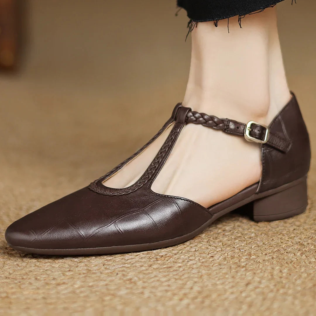 The Elvianne – Braided Leather Shoes