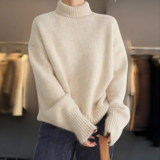The Aurellane – Luxe Cashmere Turtleneck Sweater
