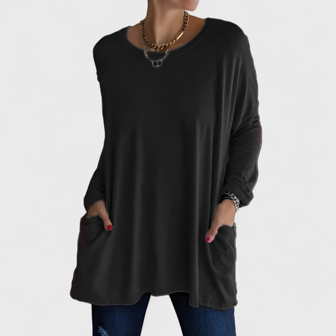 The Arsolene – Soft Relaxed Long-Sleeve Top