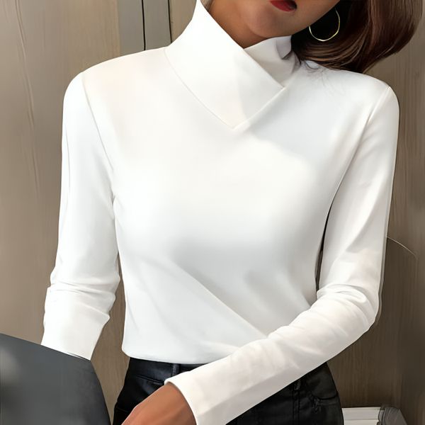 The Selvarine – Sculpted Soft-Touch Turtleneck