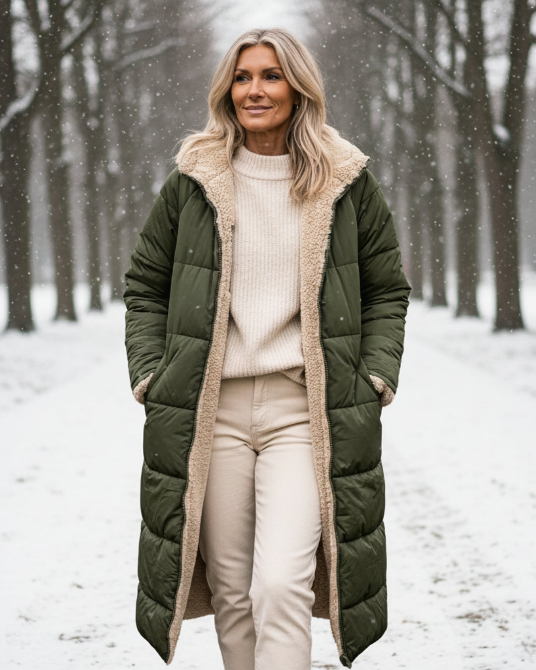 The Marlysse – Sherpa-Lined Winter Coat