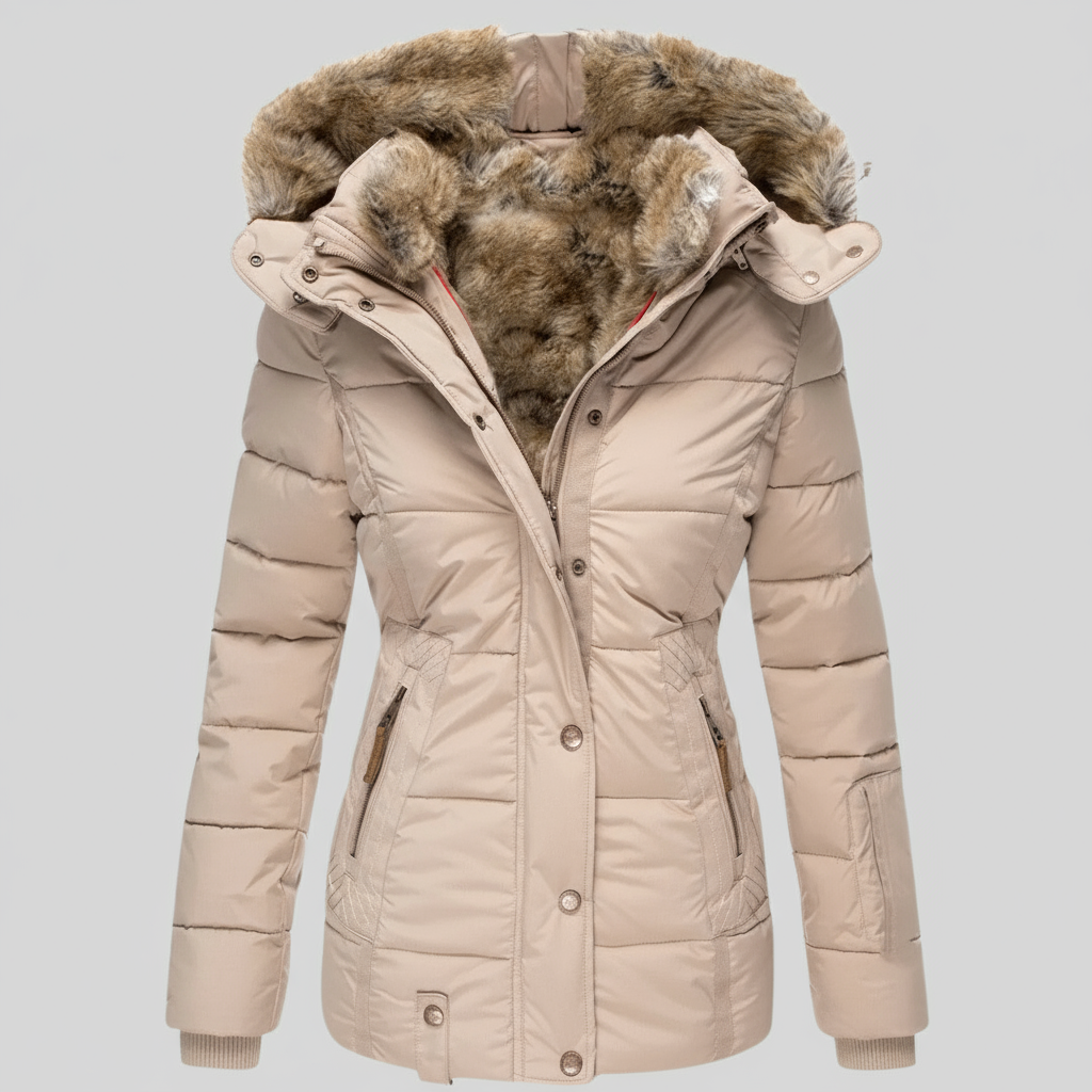 The Elvoria – Luxe Fur-Lined Winter Jacket