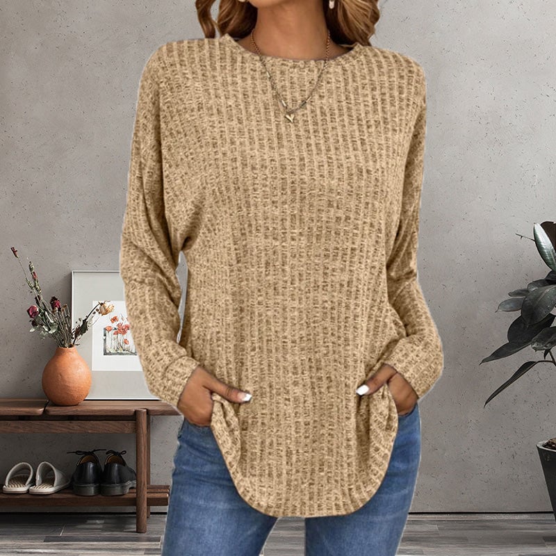 The Arliennea – Soft Long-Sleeve Casual Knit Top
