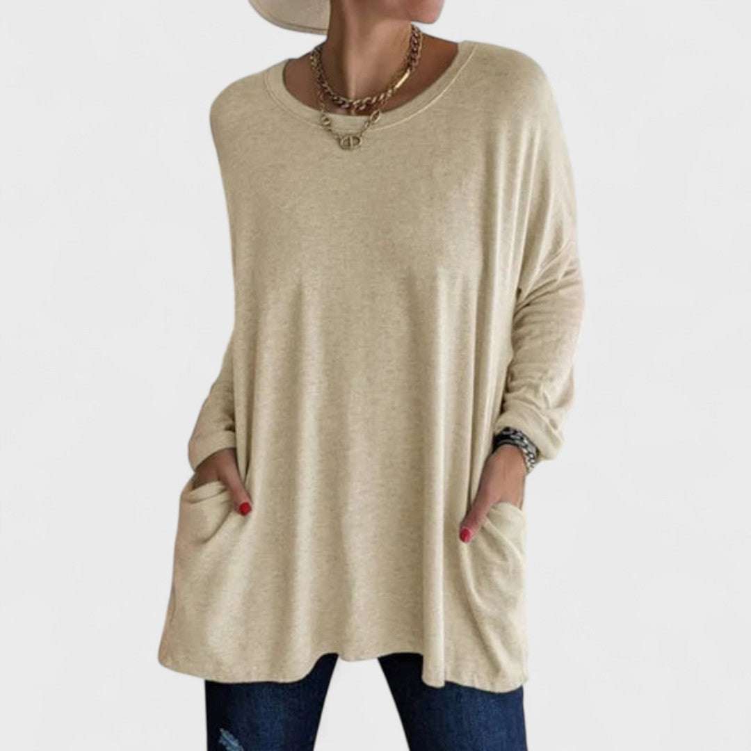 The Arsolene – Soft Relaxed Long-Sleeve Top
