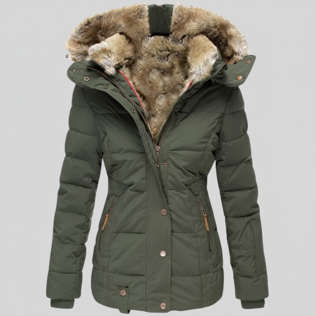The Elvoria – Luxe Fur-Lined Winter Jacket