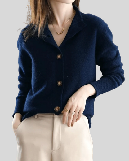 The Aurélise – Cashmere Blend Cardigan