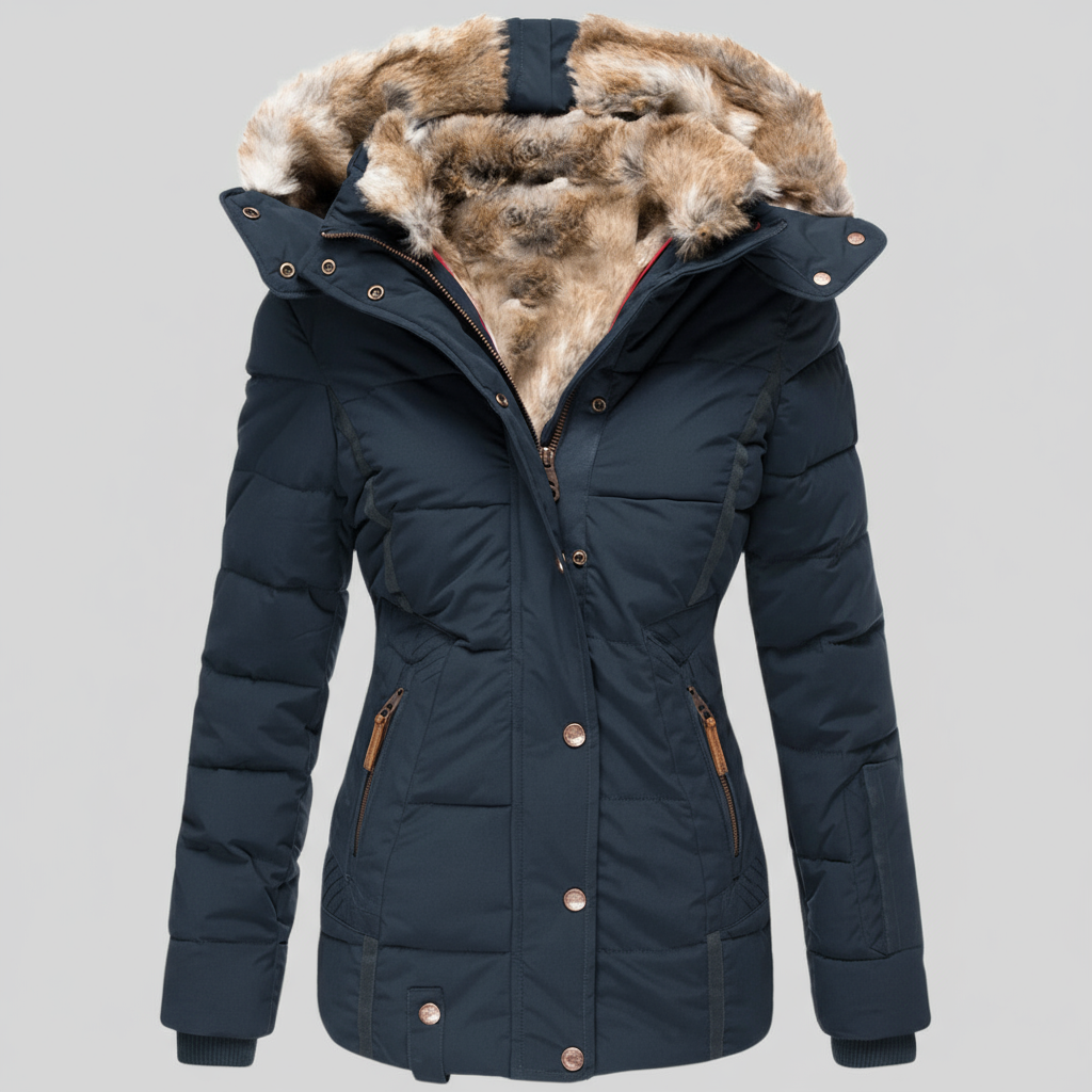 The Elvoria – Luxe Fur-Lined Winter Jacket