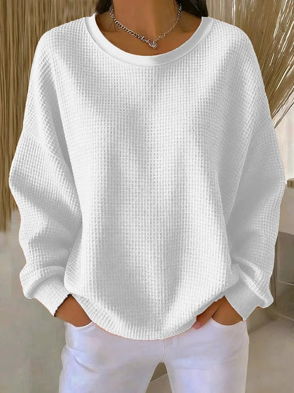 The Solienne – Elegant Textured Knit Sweater