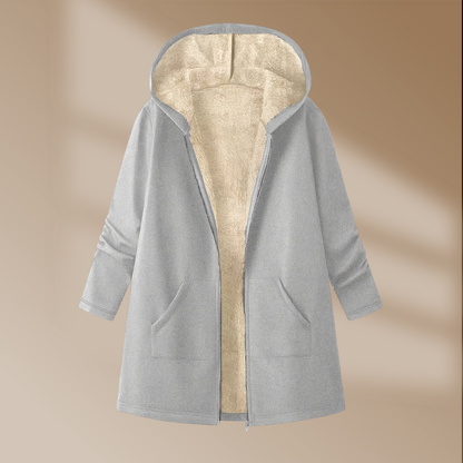 The Elvarose – Plush Winter Hooded Coat
