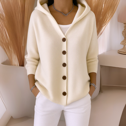The Arvoline – Elegant Hooded Cardigan