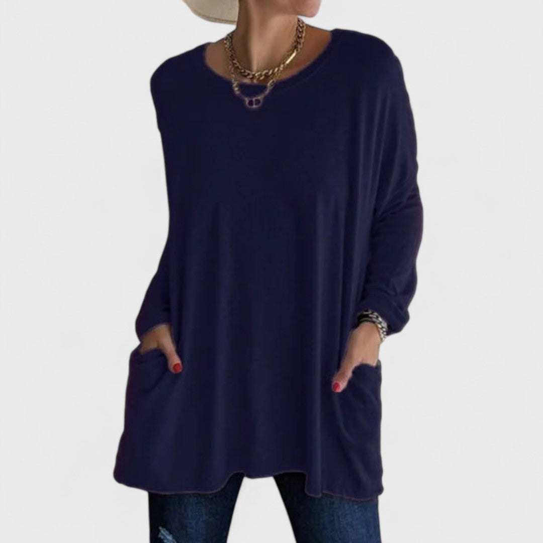 The Arsolene – Soft Relaxed Long-Sleeve Top