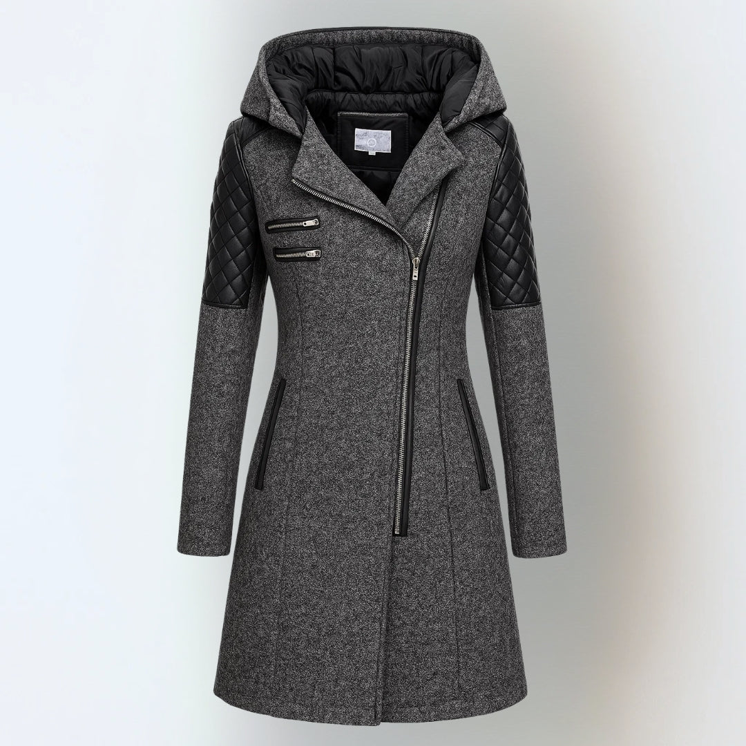 The Selvianne – Wool-Blend Hooded Winter Coat