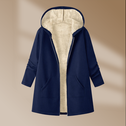 The Elvarose – Plush Winter Hooded Coat