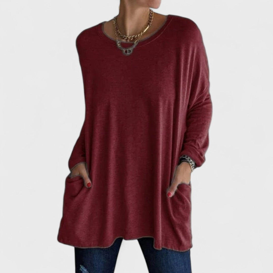 The Arsolene – Soft Relaxed Long-Sleeve Top