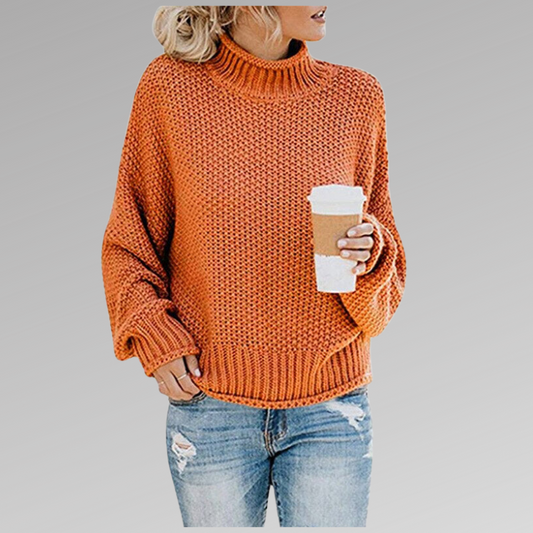 The Alverique – Elegant High-Neck Sweater