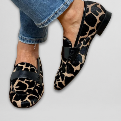 The Elvasine Loafers – Leopard Print Comfort Loafers
