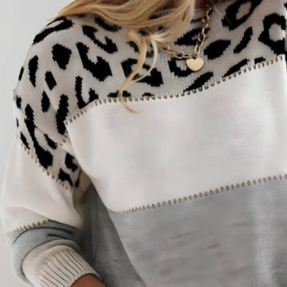 The Marvelle – Leopard Knit Sweater