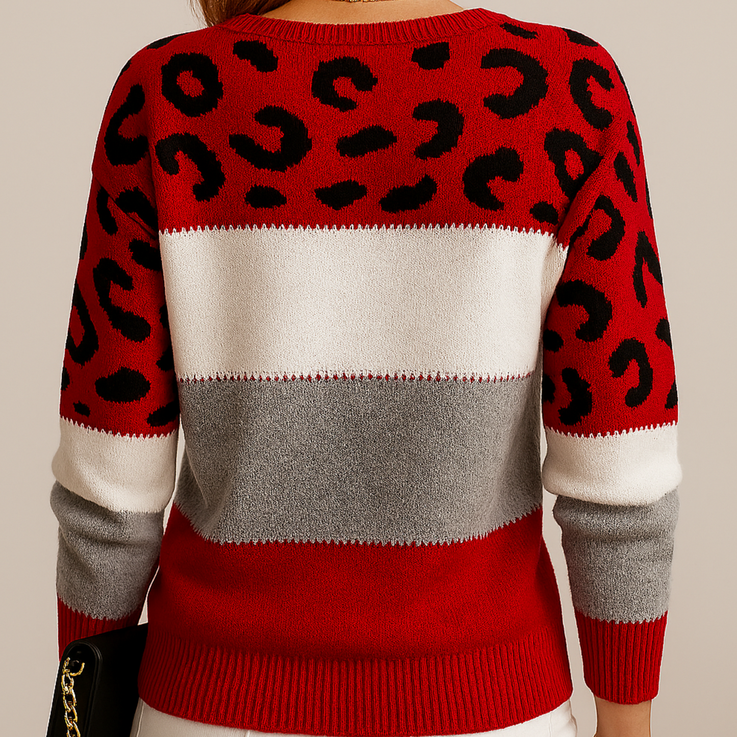 The Marvelle – Leopard Knit Sweater