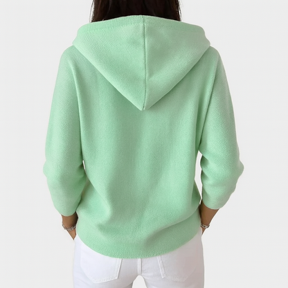 The Arvoline – Elegant Hooded Cardigan