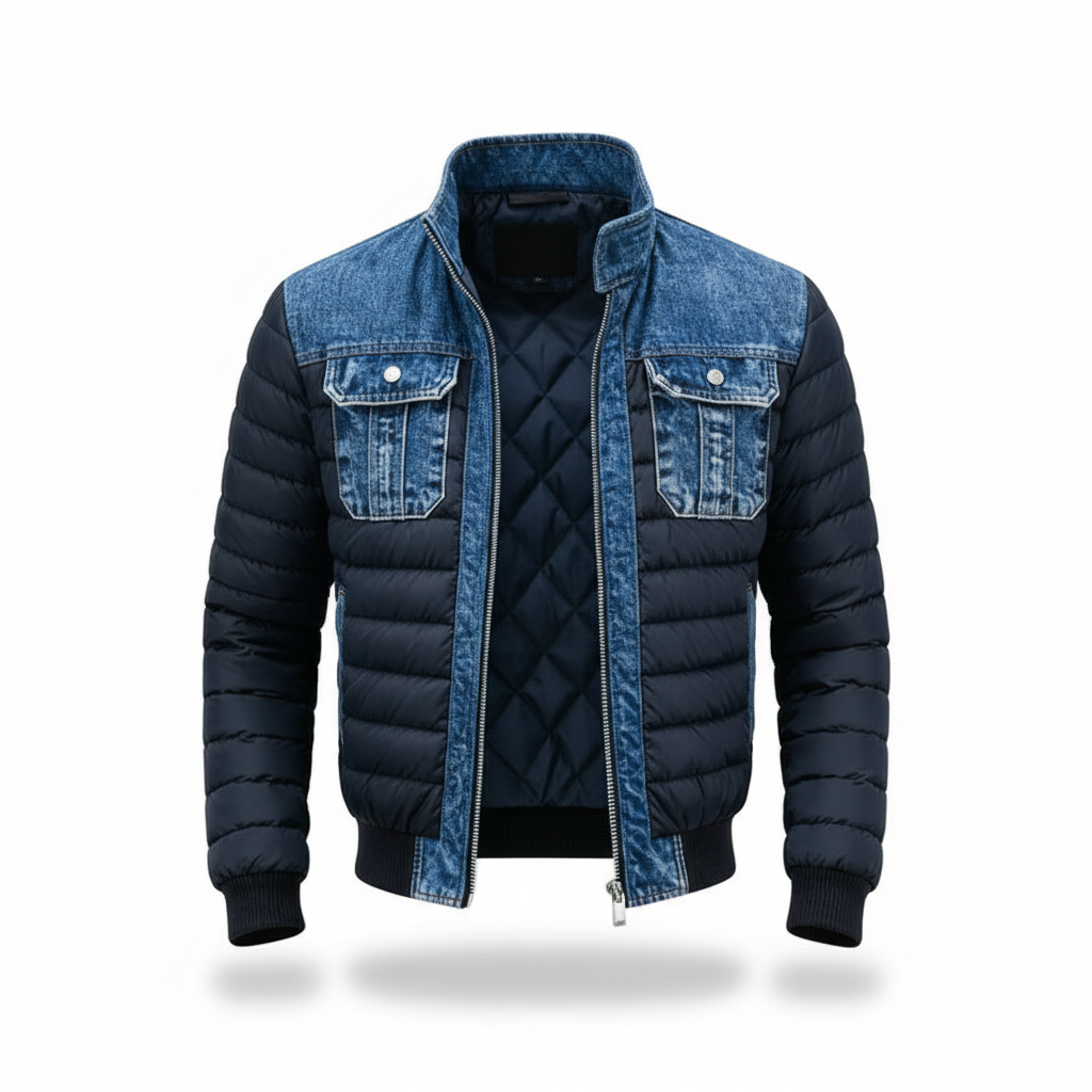 The Denvault – Hybrid Quilted Denim Jacket