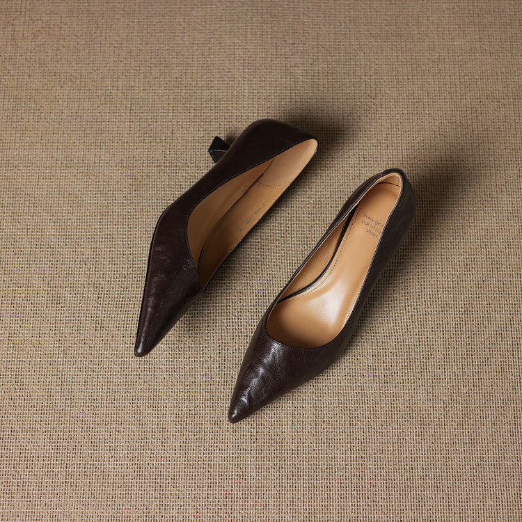The Vionne – Genuine Leather Heels