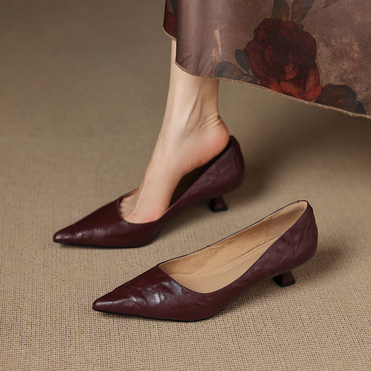 The Vionne – Genuine Leather Heels