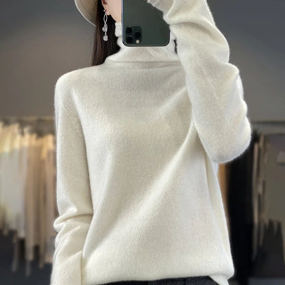 The Armelisse – Soft Pile-Collar Knit Sweater