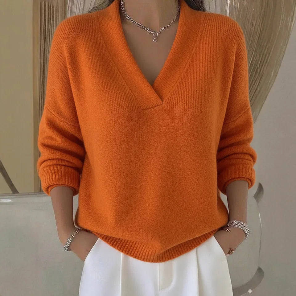 The Lavenor – Soft Knit V-Neck Sweater